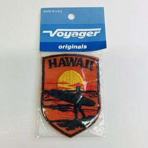 NIP Hawaiian Sunset Tropical Paradise Hawaii Surf Souvenir Voyager Iron-on Patch
